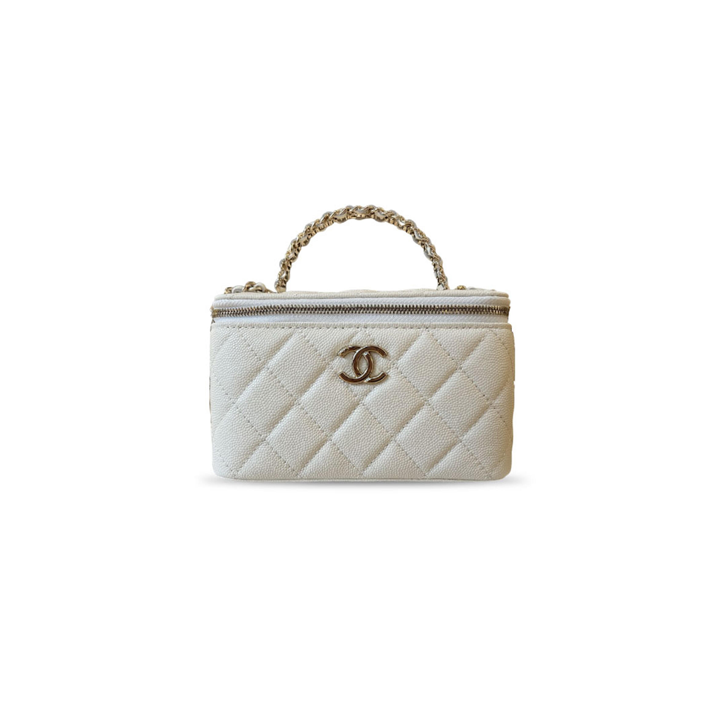 CHANEL MASTER 26C PEARL HANDLE BOX BAG A96182 (17*9.5*8cm)